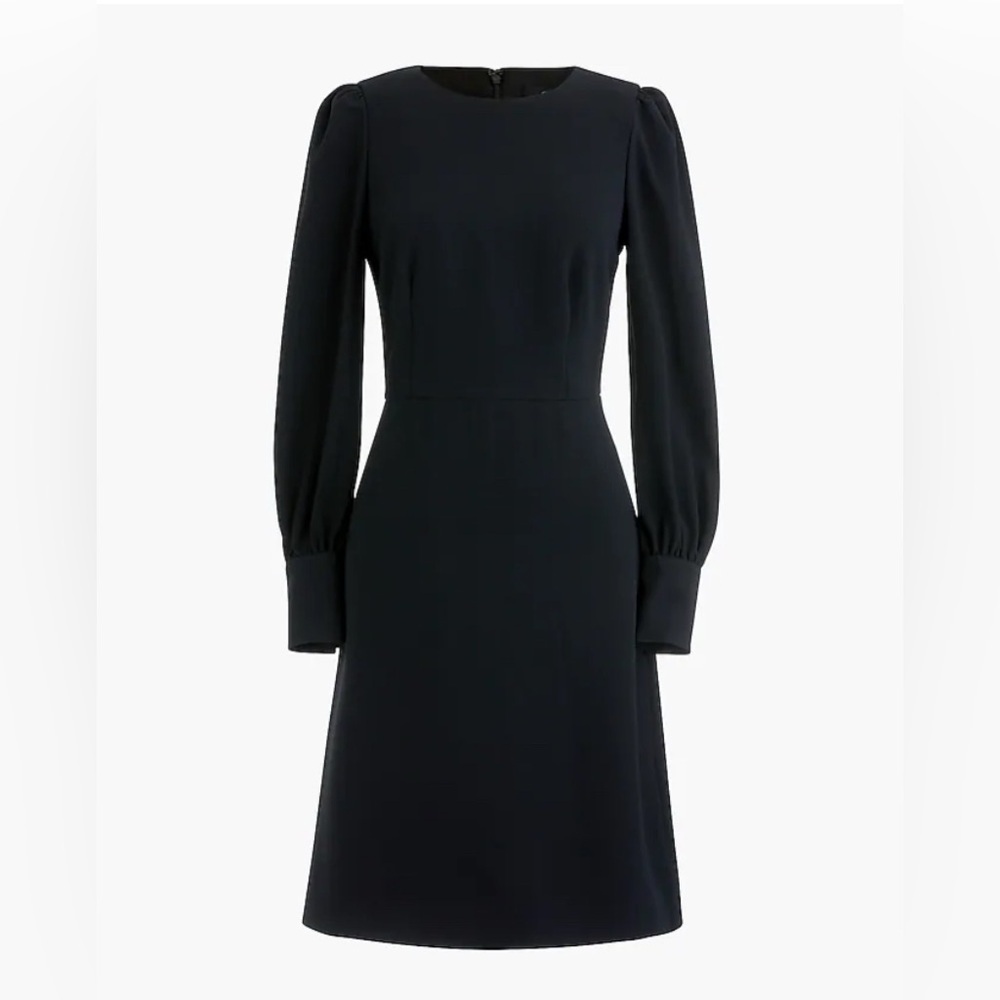 J Crew Elegant Black Long Sleeve Dress size 10
